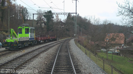 Vista dalla cabina - BLS Tm 235